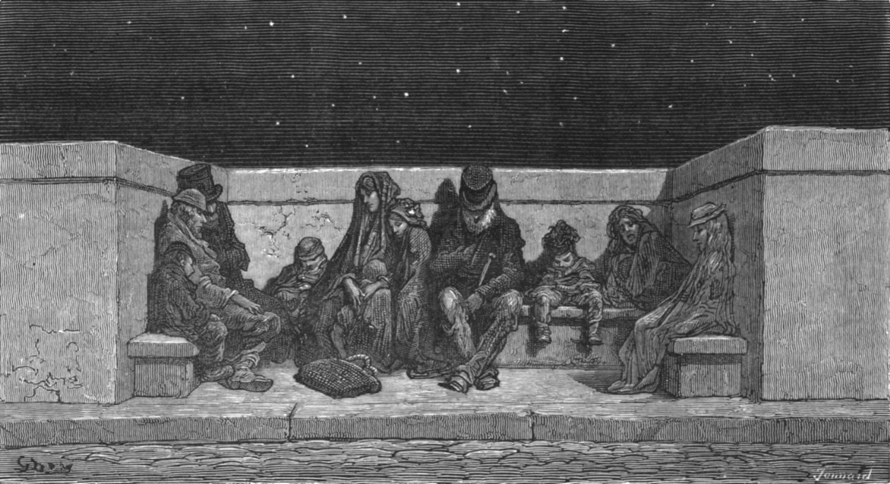 'Sov under stjernene', 1872. av Gustave Dore