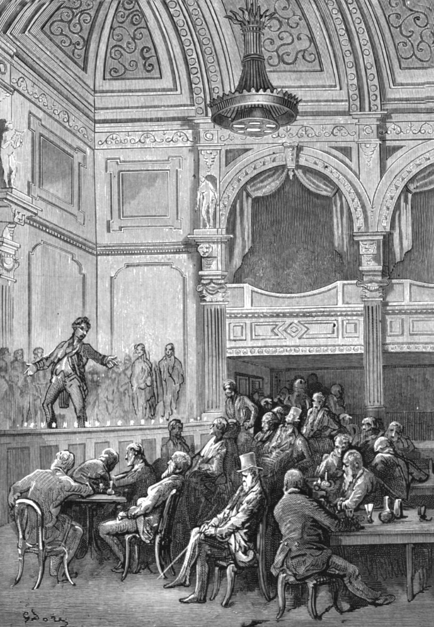 'Hos Evans', 1872. av Gustave Dore