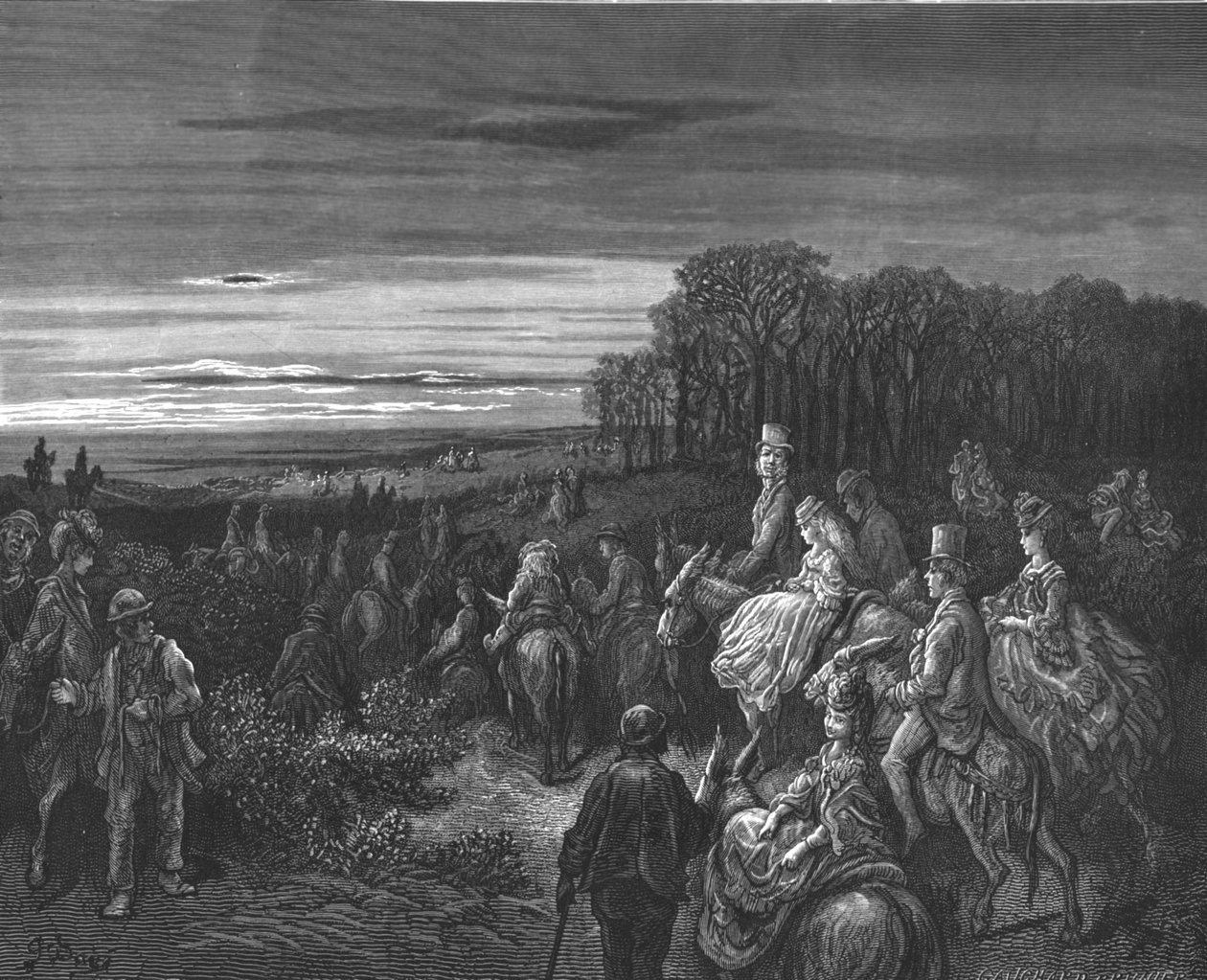 'Hampstead Heath', 1872. av Gustave Dore