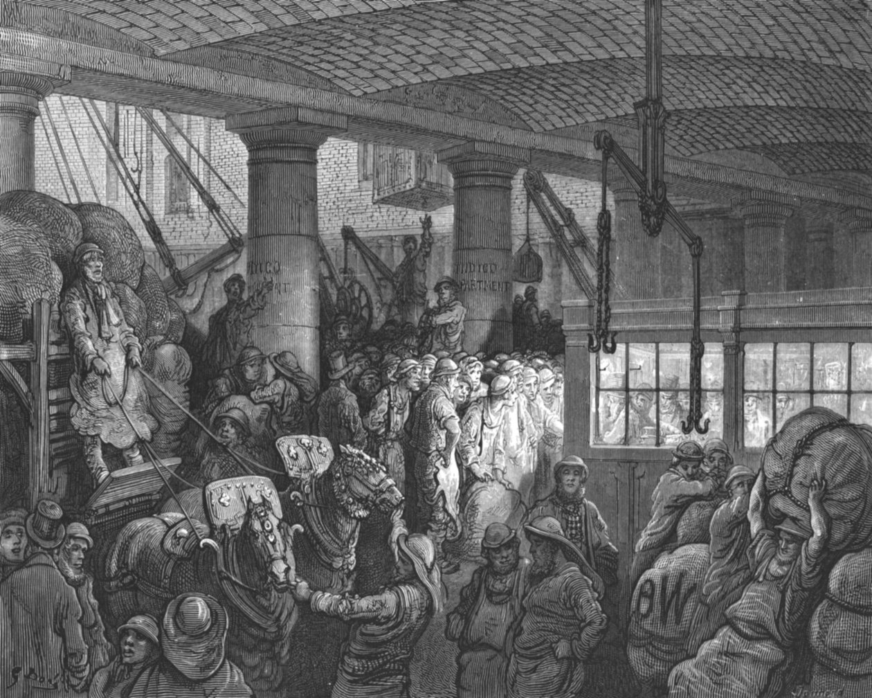 'St. Katherine's Dock', 1872. av Gustave Dore