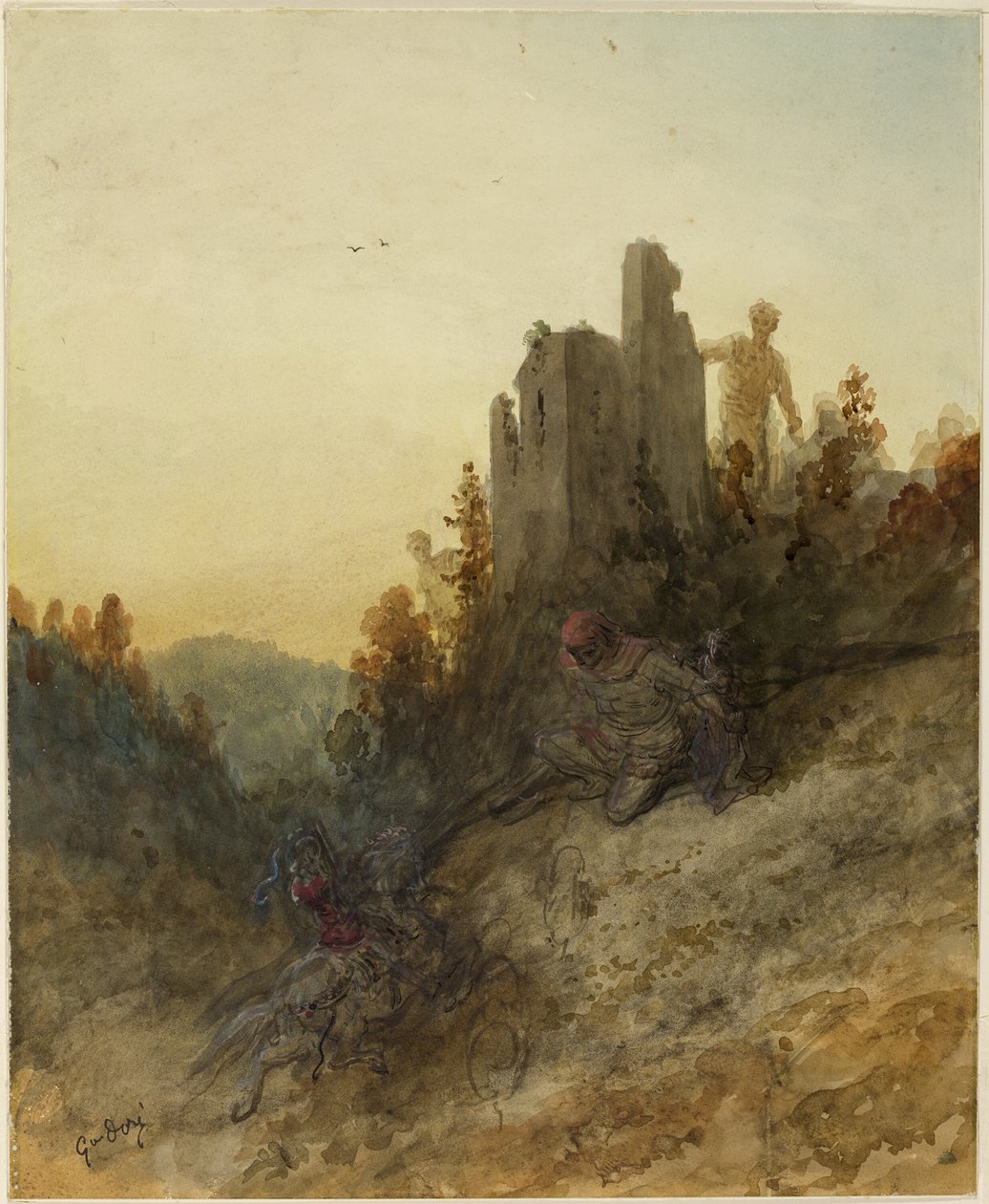 Prinsessen holdes fanget av Gustave Dore