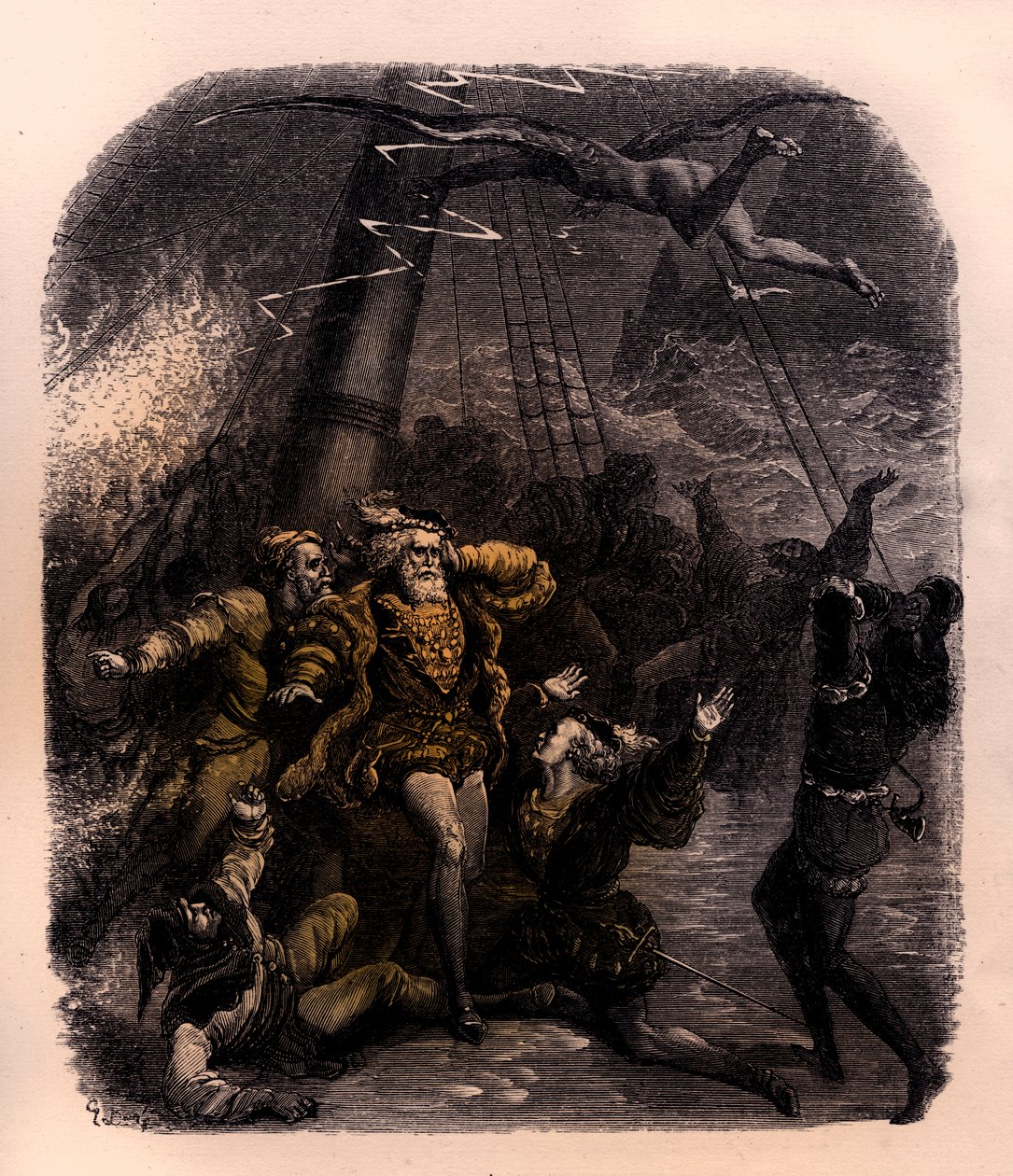 Stormen - Shakespeare av Gustave Dore