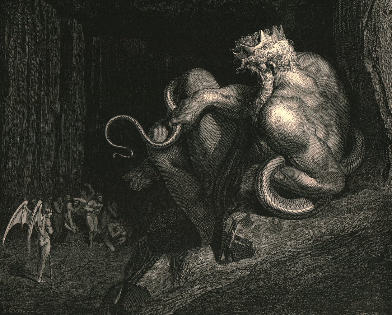 Der står Minos, c1890. av Gustave Dore