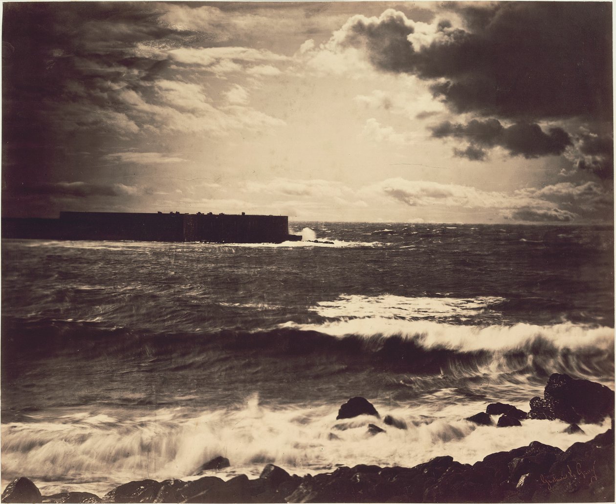 Den store bølgen, Sète, 1857. av Gustave Le Gray