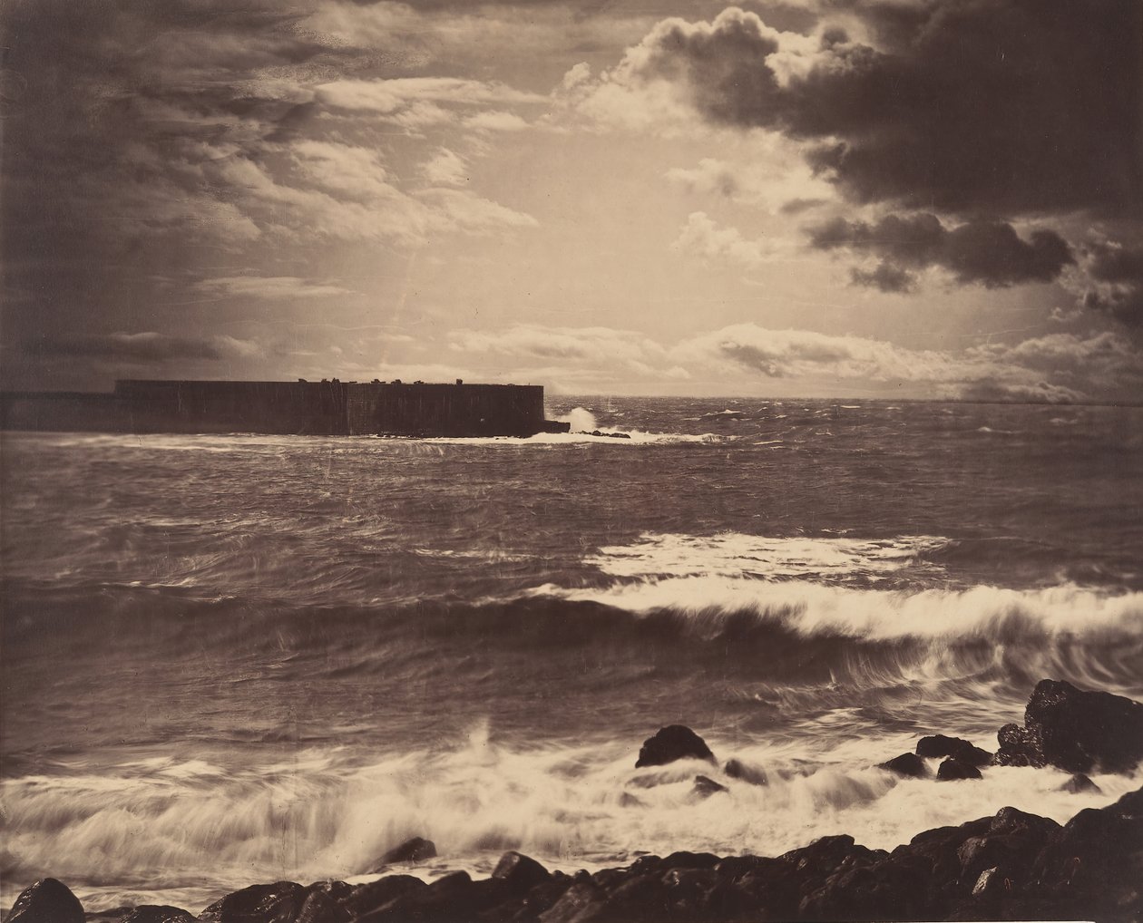 [Den store bølgen, Sète], 1857. av Gustave Le Gray