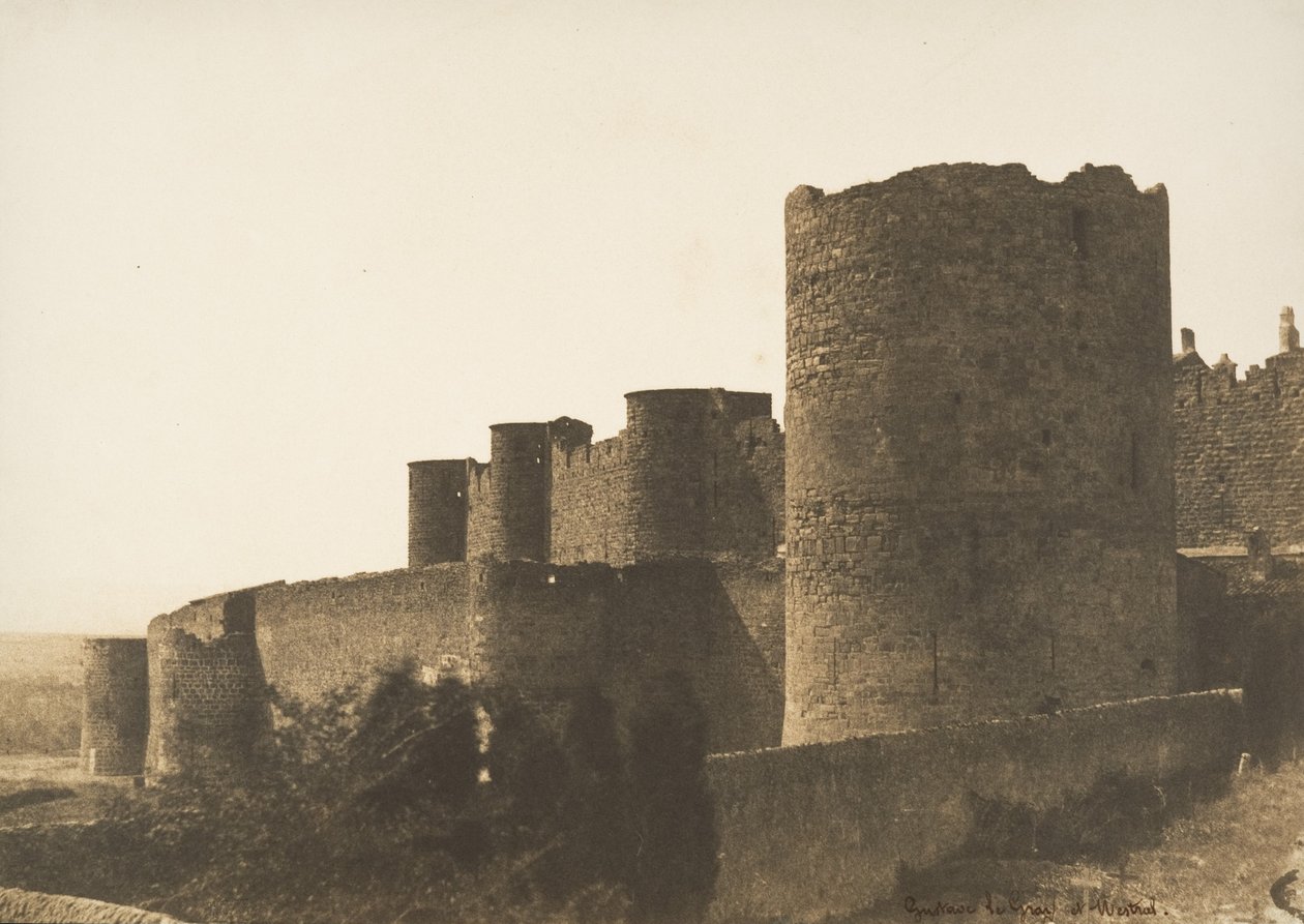 Ramparts of Carcassonne, 1851. av Gustave Le Gray