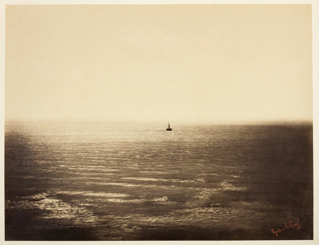 Dampbåten, 1856. av Gustave Le Gray