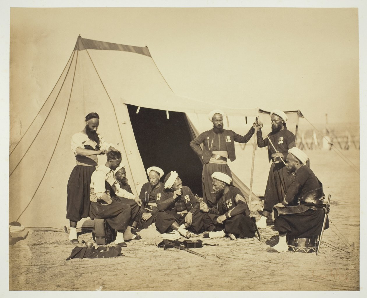 Uten tittel (Zouaves) av Gustave Le Gray