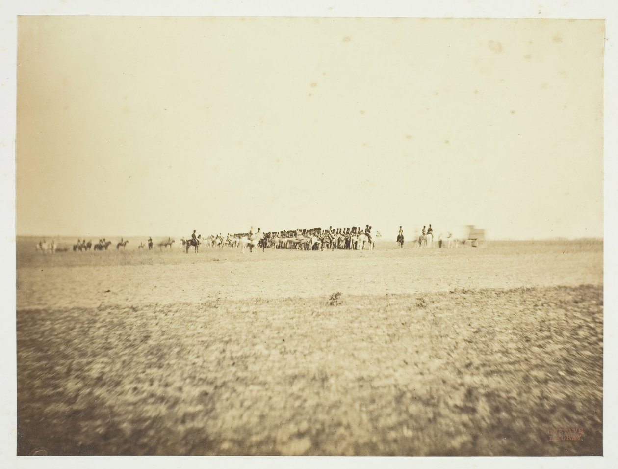 Uten tittel [kavaleri], 1857. av Gustave Le Gray