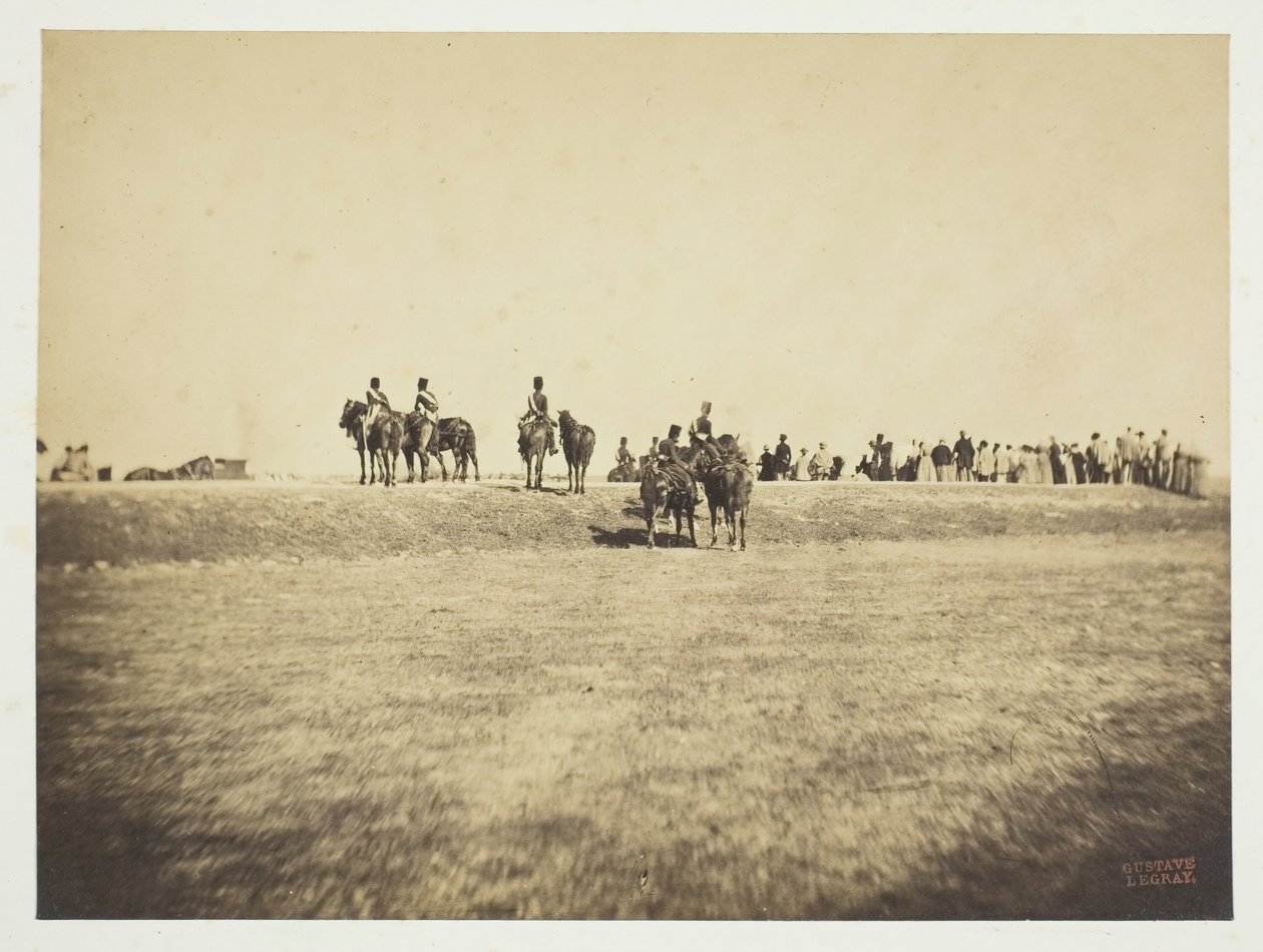 Uten tittel [kavaleri], 1857. av Gustave Le Gray