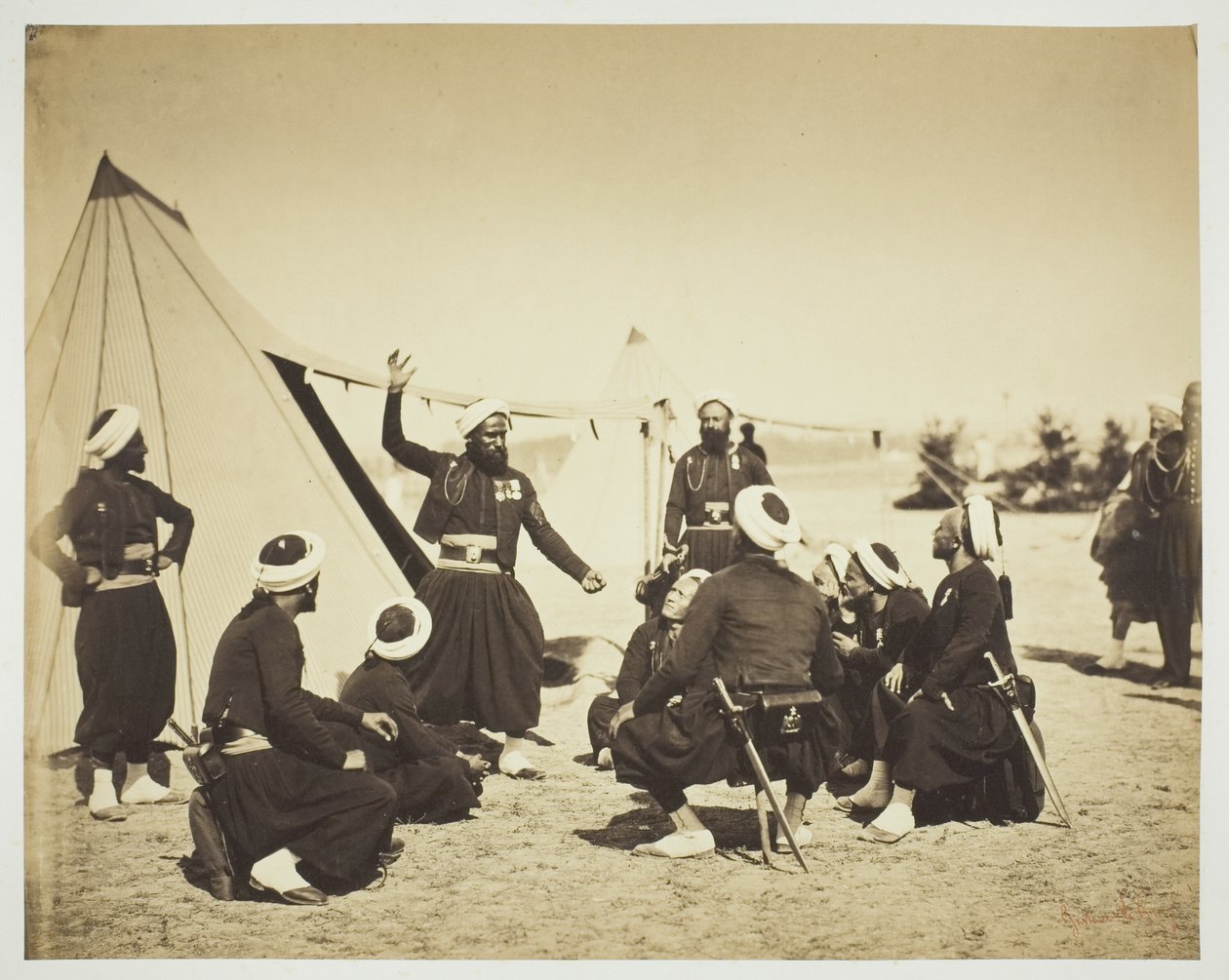 Zouave Storyteller (Historien) av Gustave Le Gray