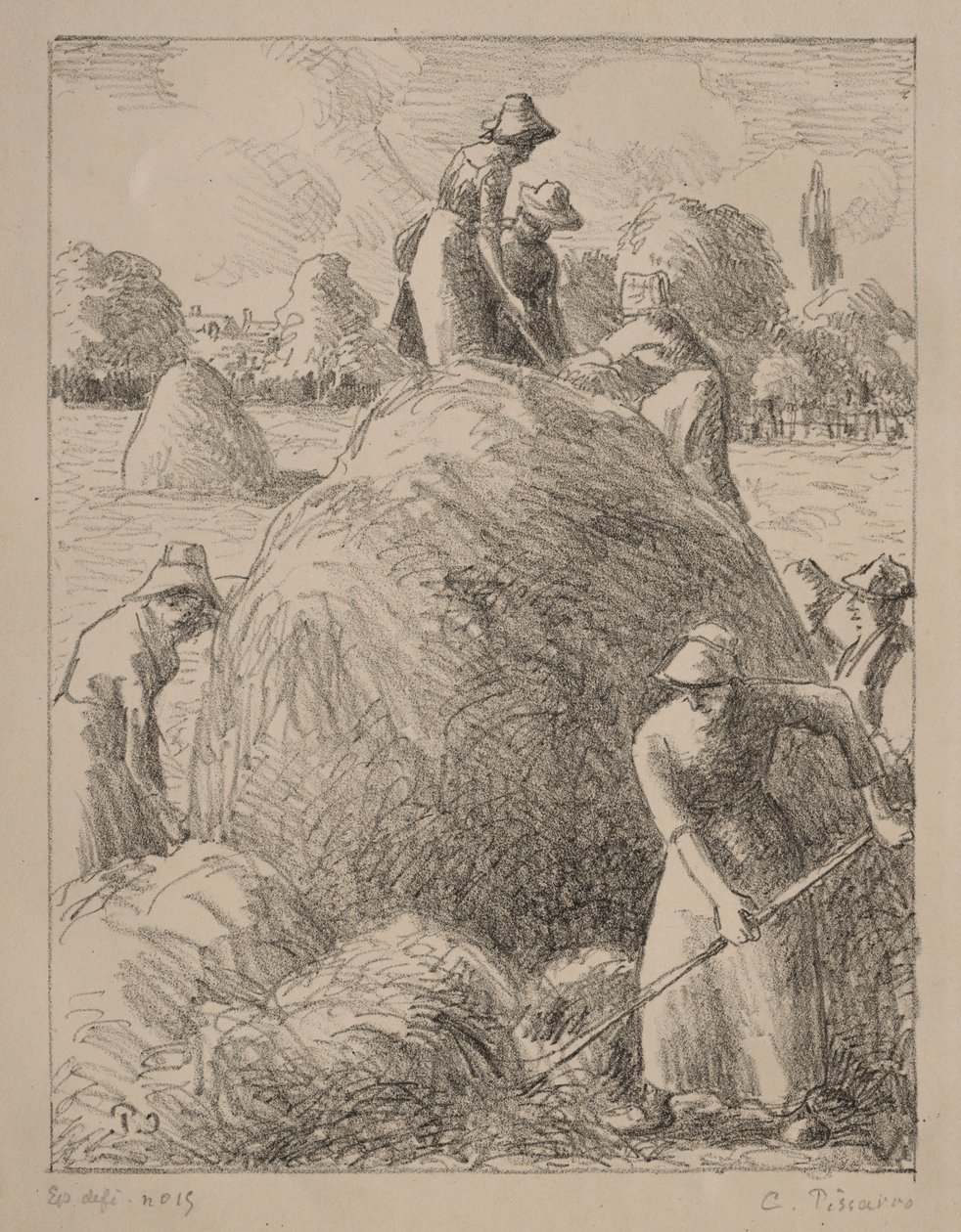 Hømakere av Eragny av Gustave Leheutre