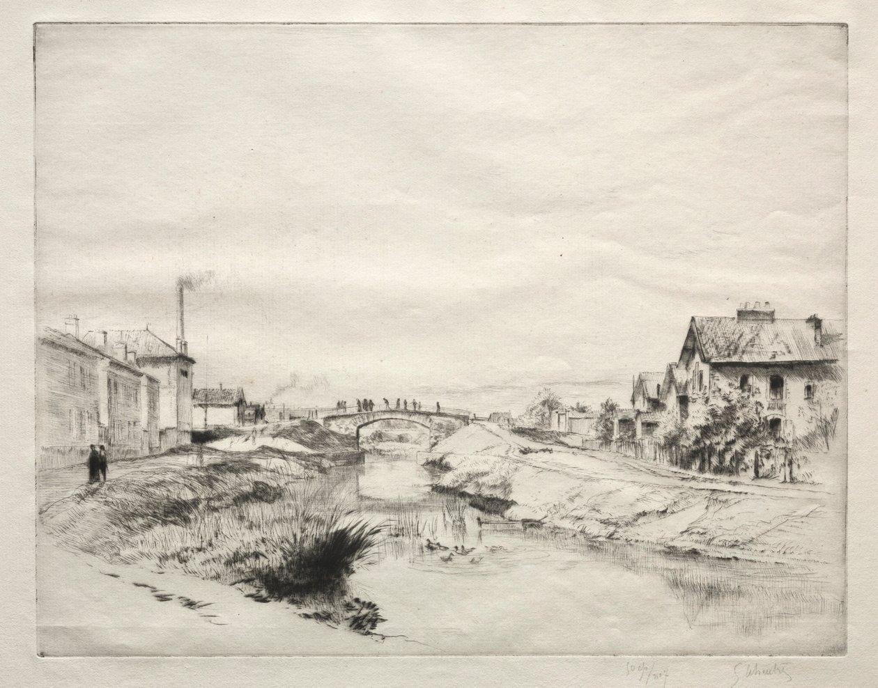 Workmens House i Troyes, Frankrike. av Gustave Leheutre