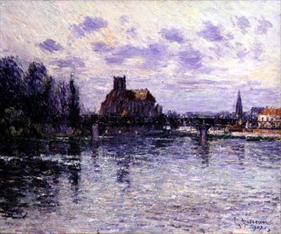 Auxerre katedral av Gustave Loiseau