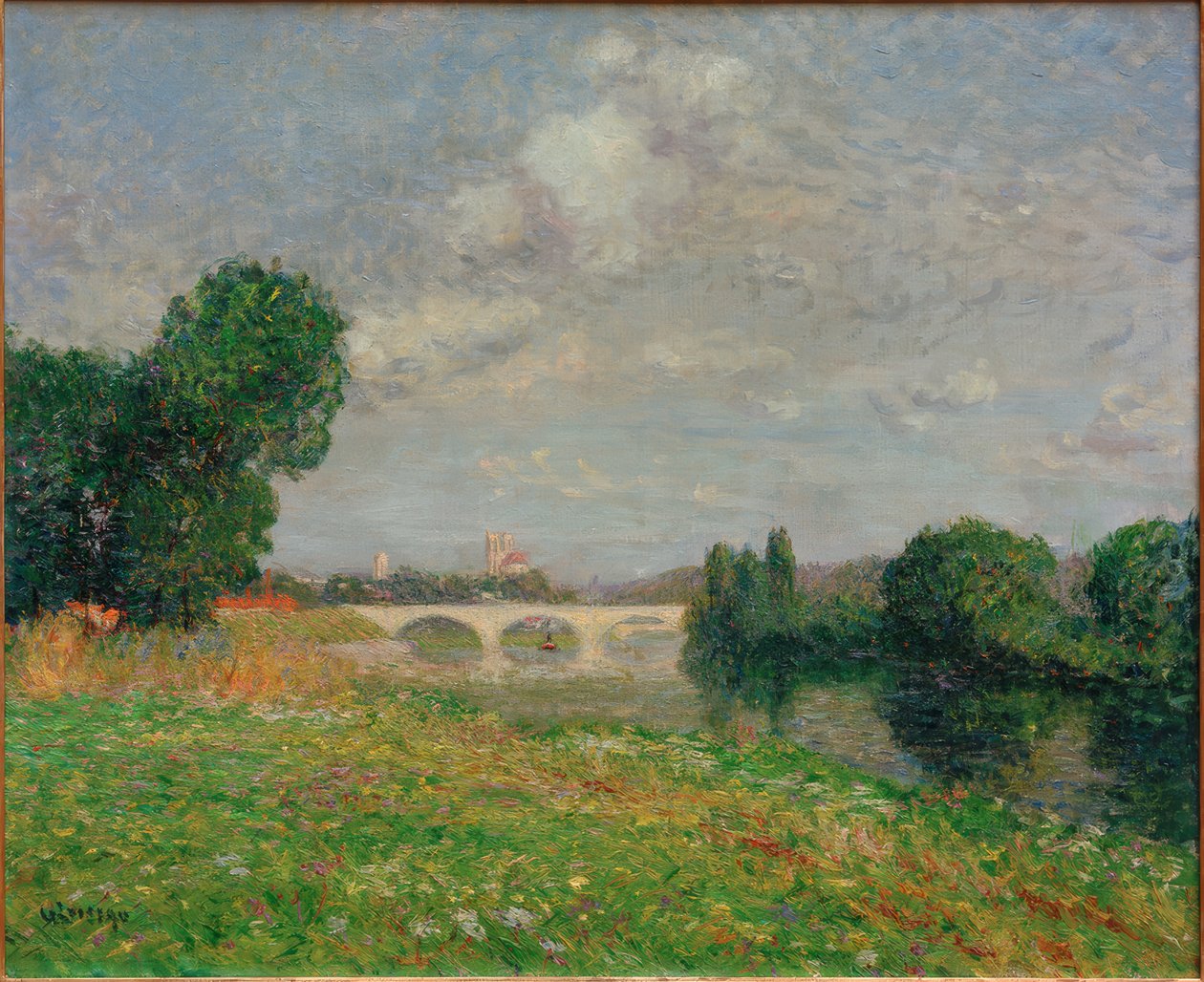 Perronet-broen i Nantes av Gustave Loiseau