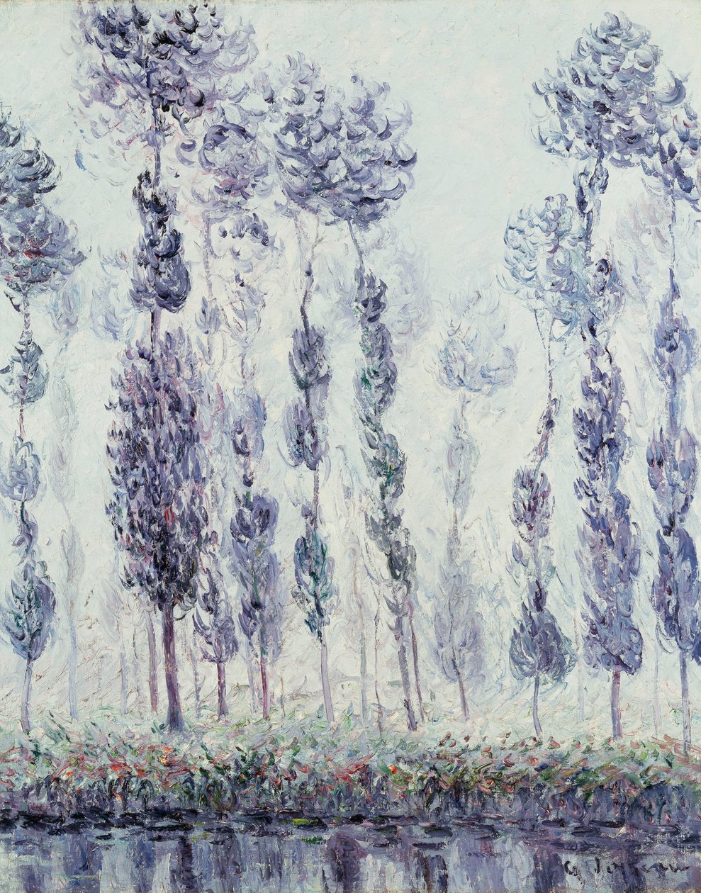 Popler på Eure, 1900 av Gustave Loiseau