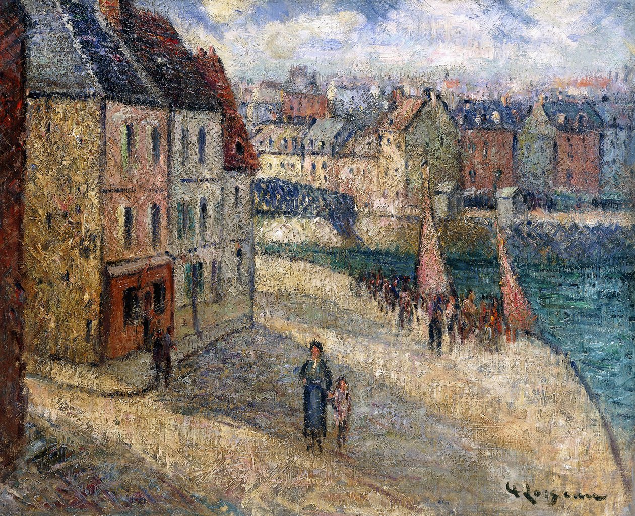 Dock i Dieppe, av Gustave Loiseau