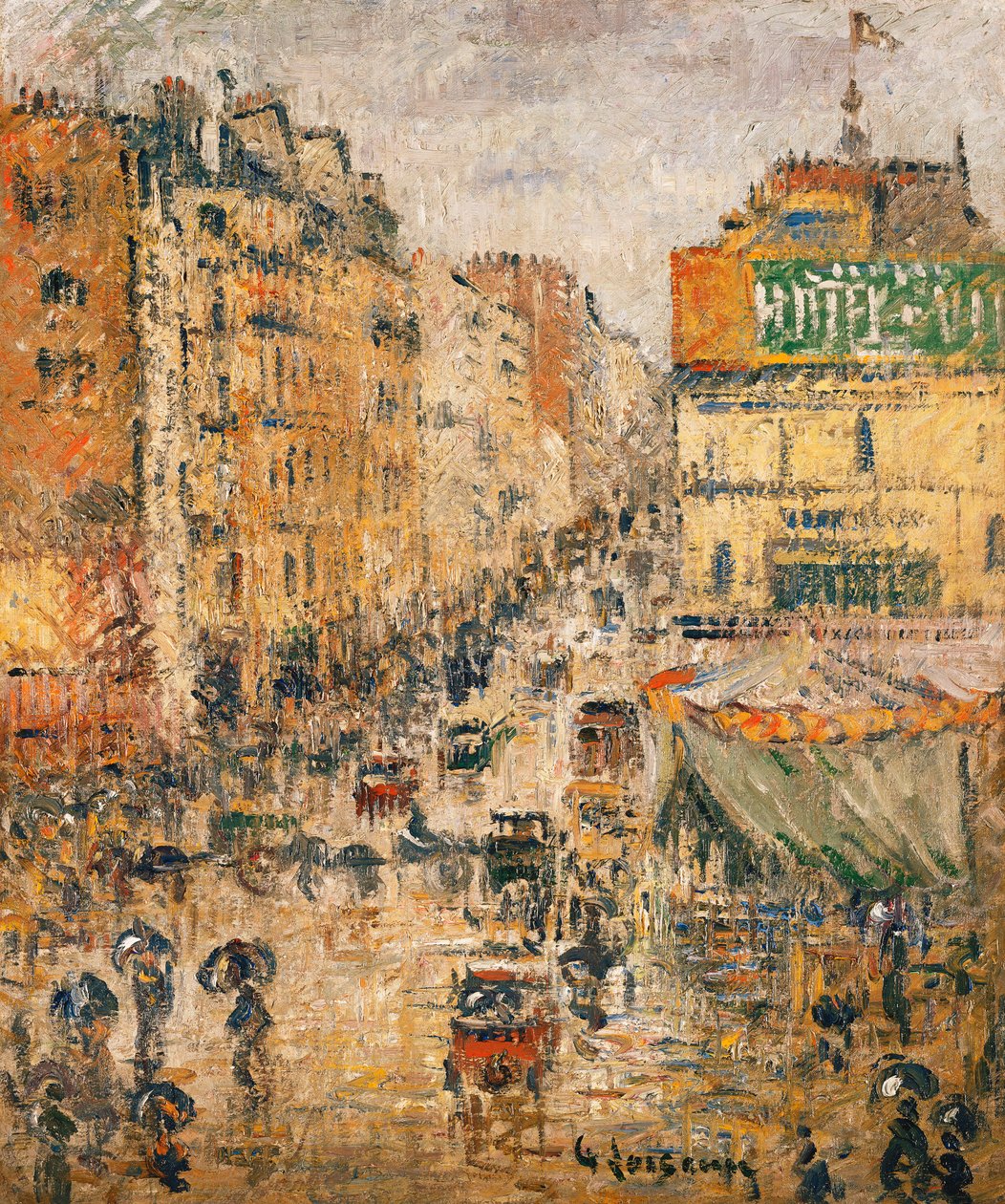 Rue de Clignancourt, Paris, ca. 1924 av Gustave Loiseau