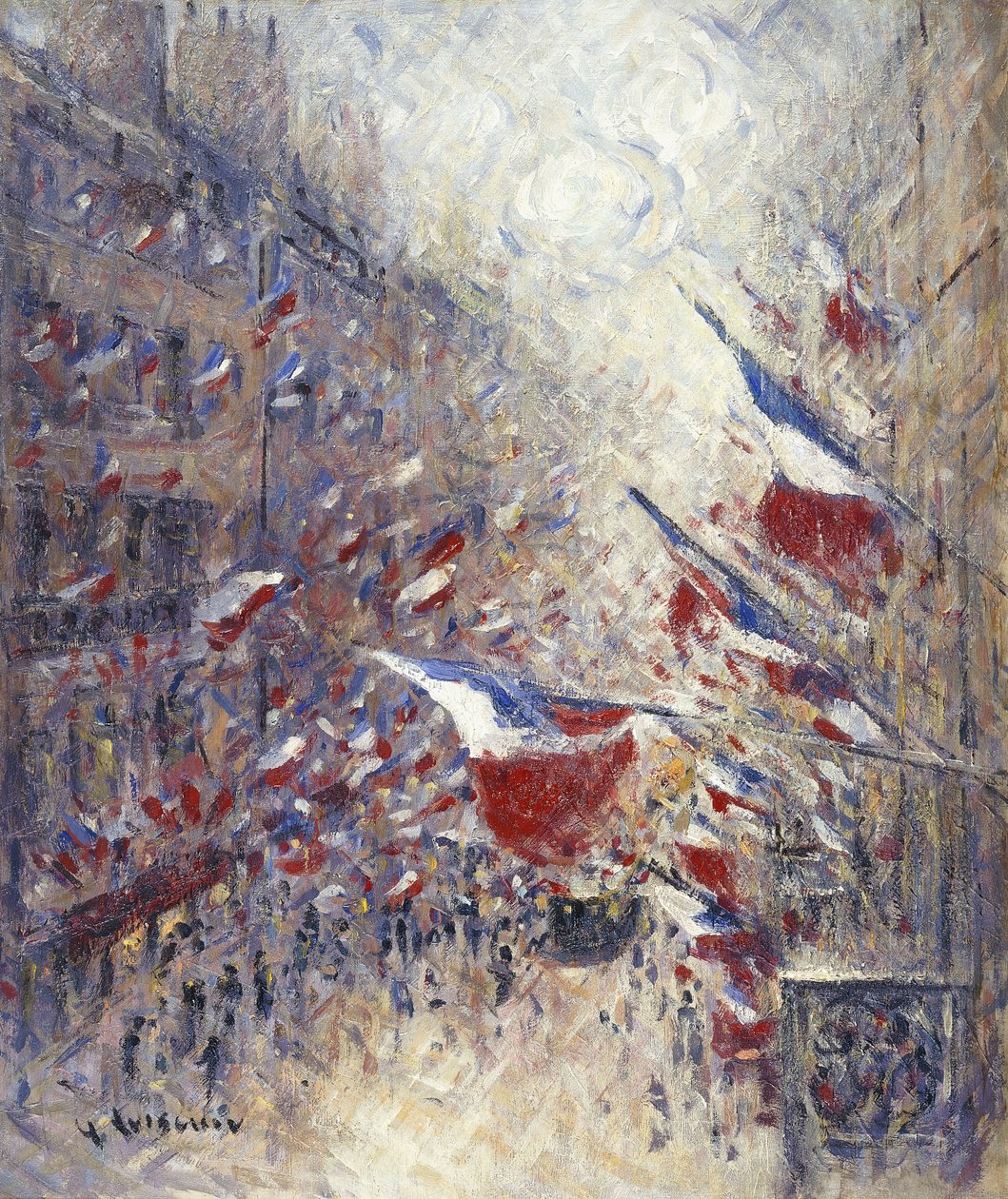 Den fjortende juli i Paris, av Gustave Loiseau