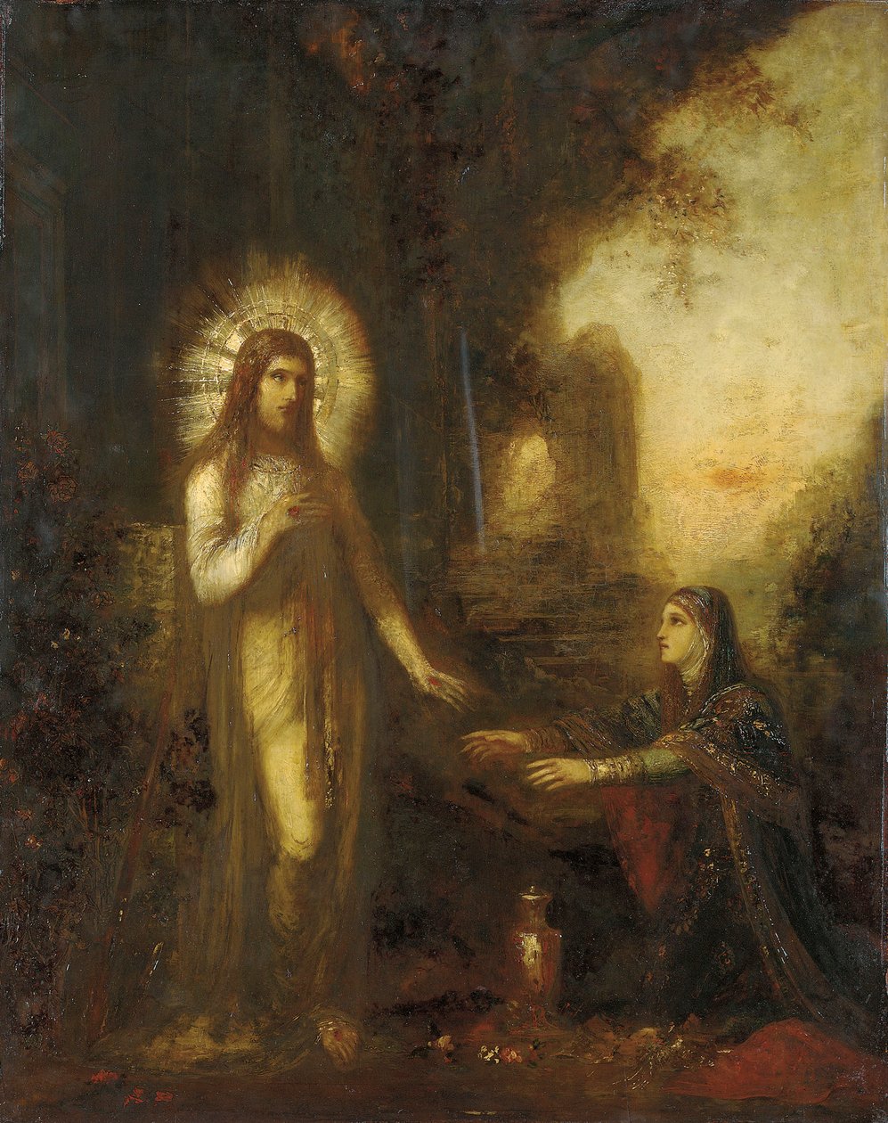 Kristus og Maria Magdalena av Gustave Moreau