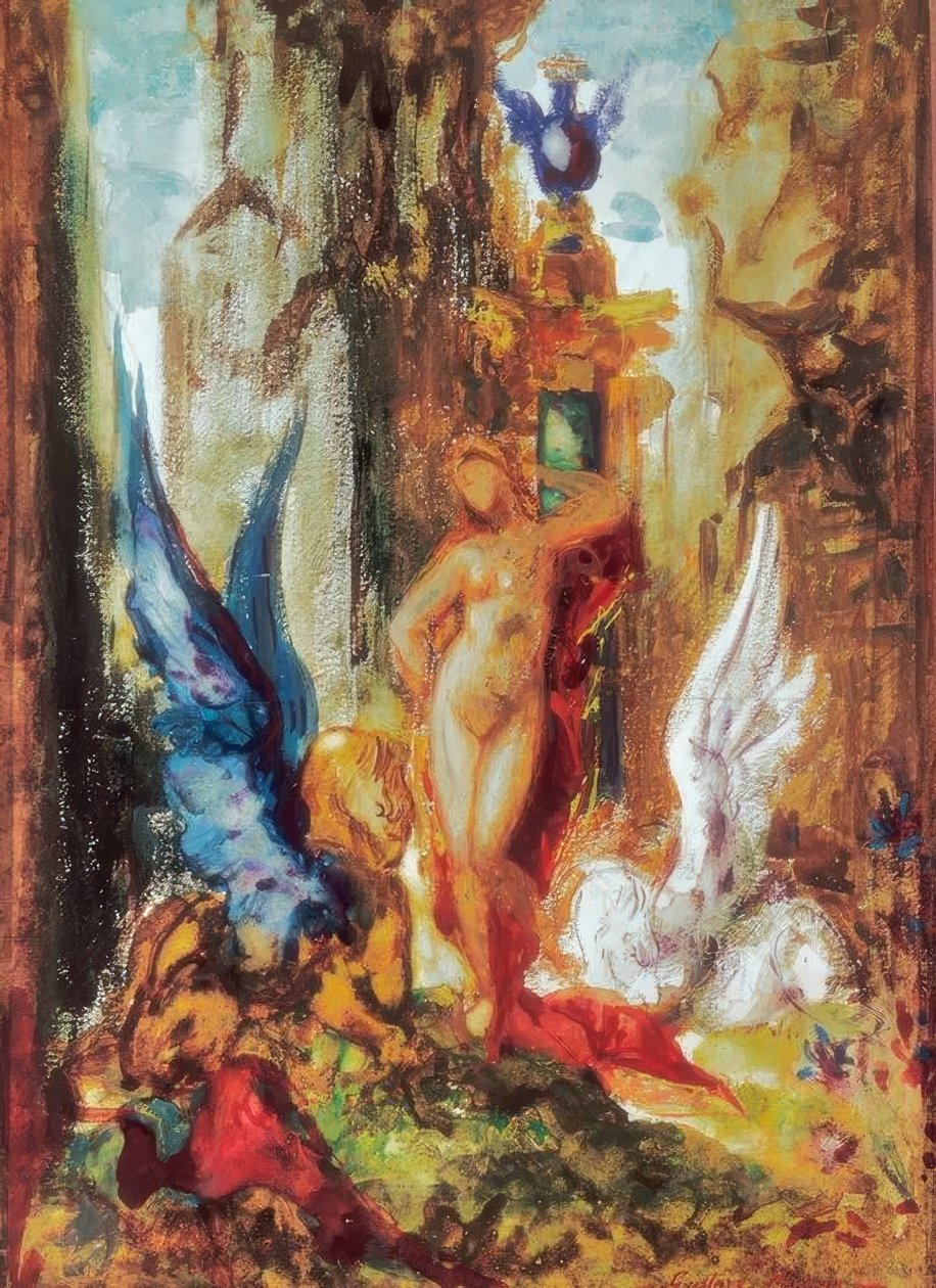 Fee aux griffons av Gustave Moreau