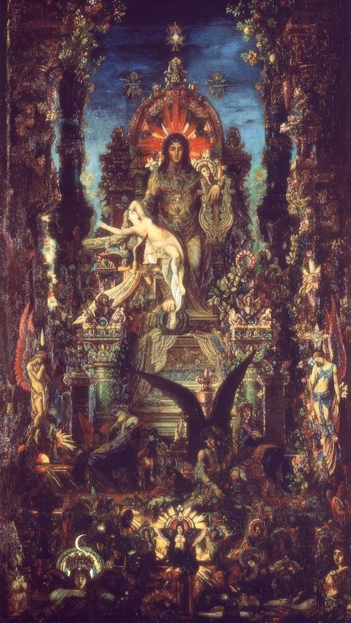 Jupiter og Semele av Gustave Moreau