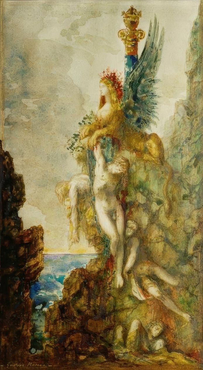 Sfinxen (vinner) av Gustave Moreau