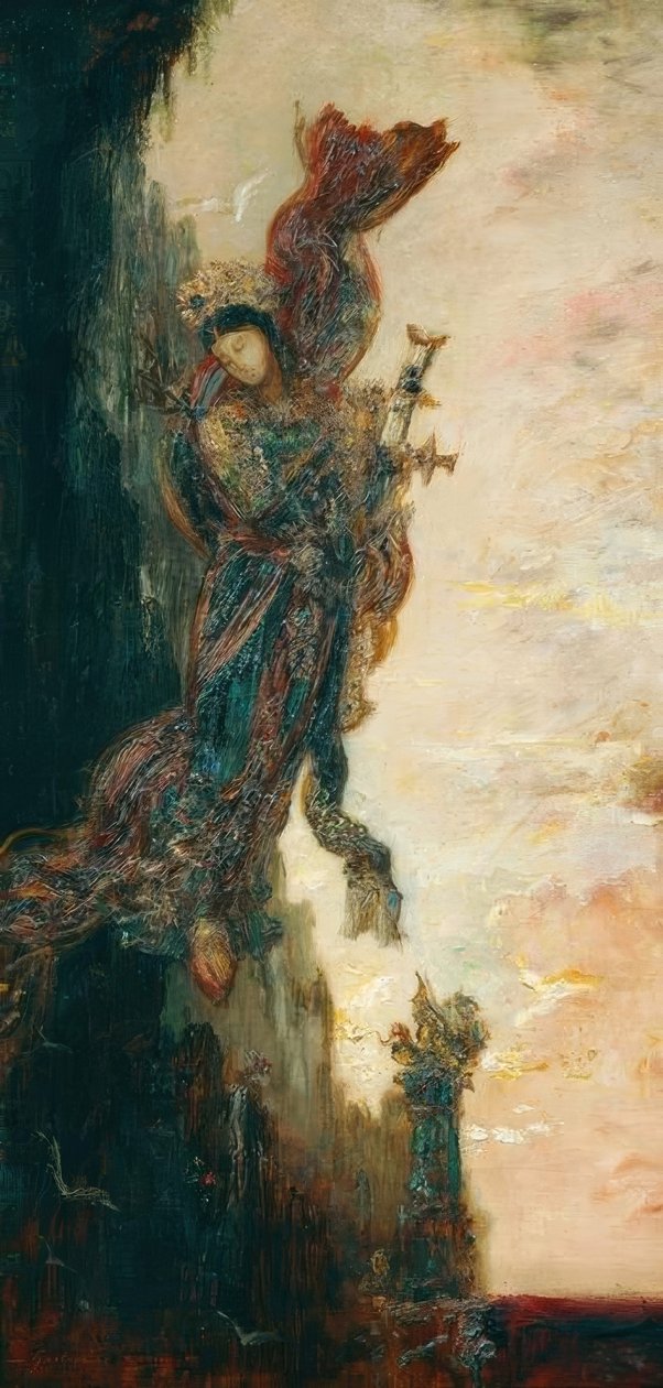 Sapho tombant av Gustave Moreau