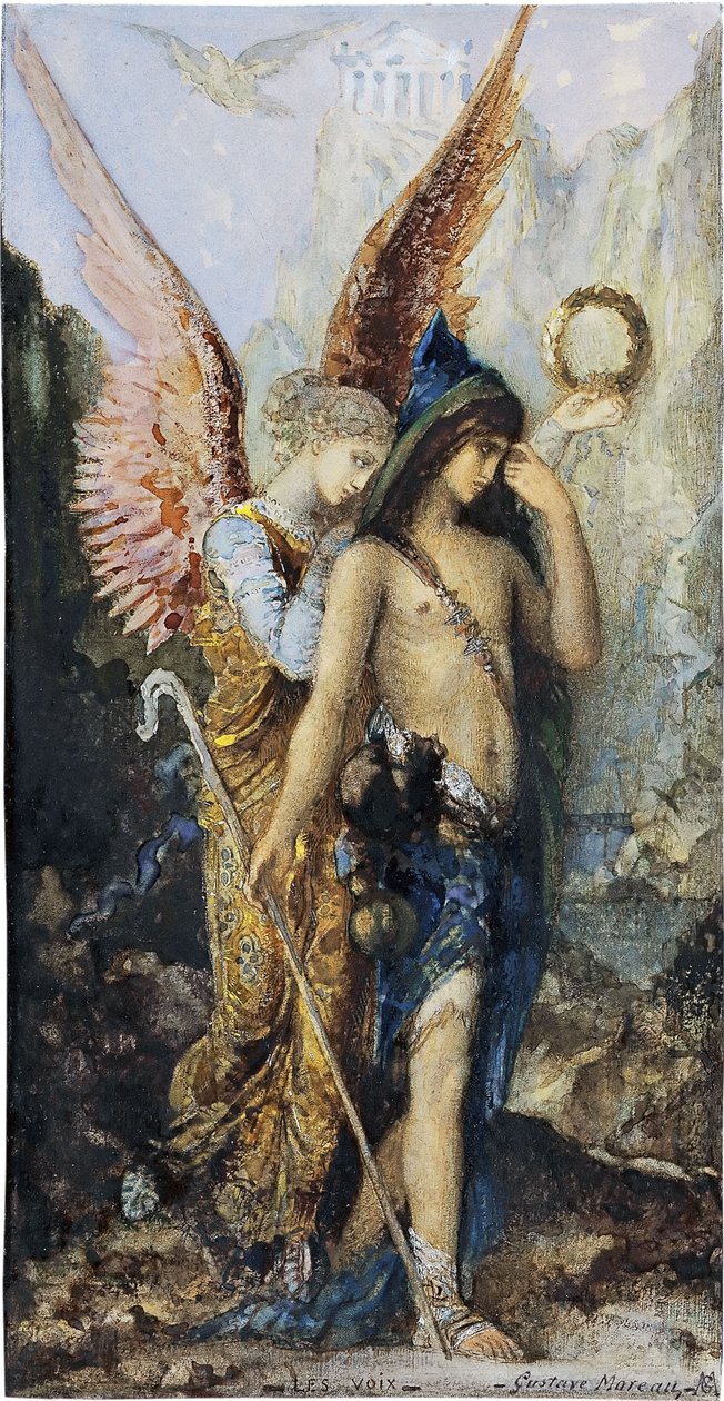 Stemmene, ca. 1880 av Gustave Moreau