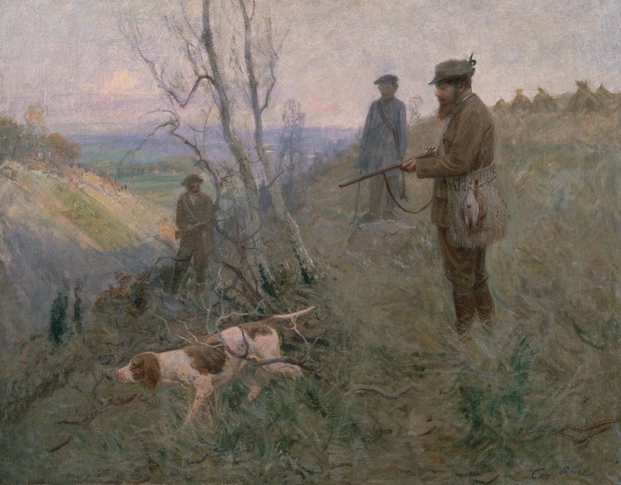 The Hunt (olje på lerret) av Guy Rose
