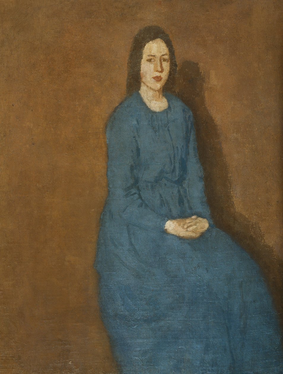 En ung kvinne i blått, ca. 1914-15 av Gwen John