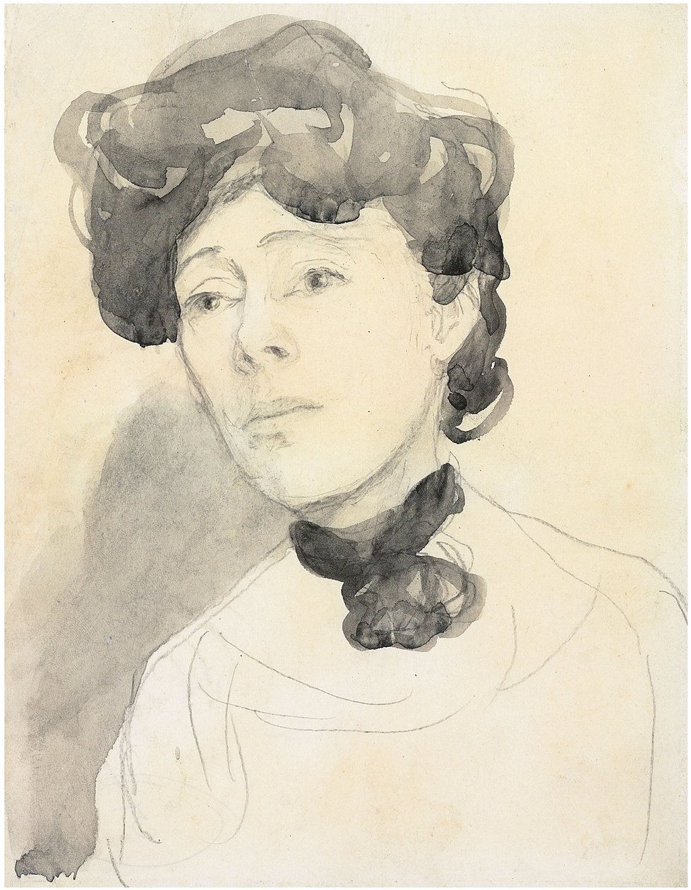 Portrett av en dame, ca. 1909-1910 av Gwen John