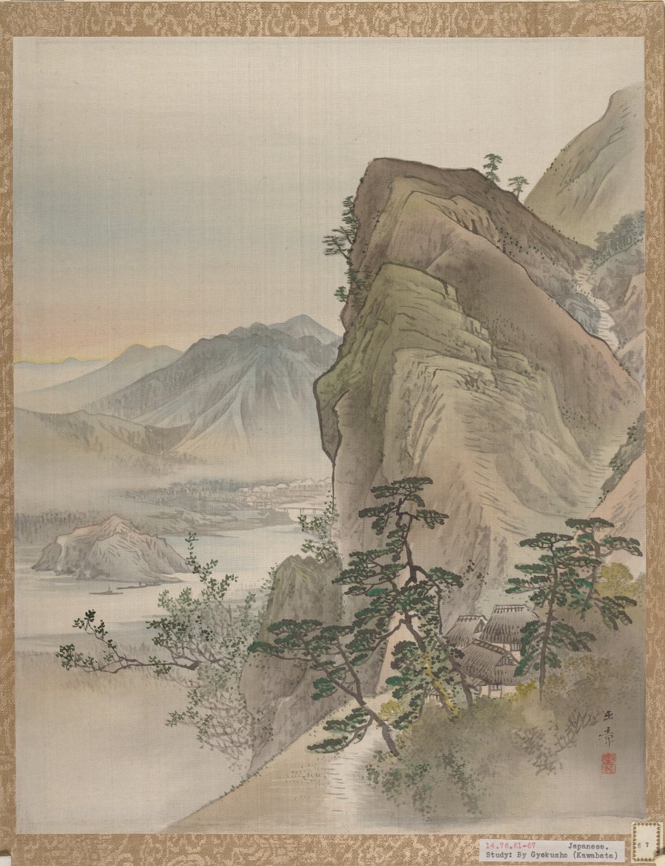 Landskap, 1800. av Gyokusho Kawabata