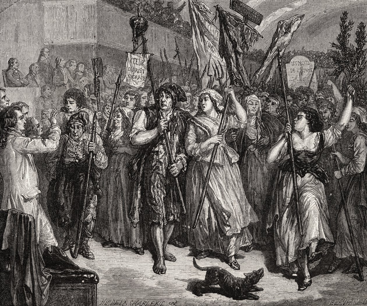 Invasjon av forsamlingen, 20. juni 1792 av H. de la Charlerie