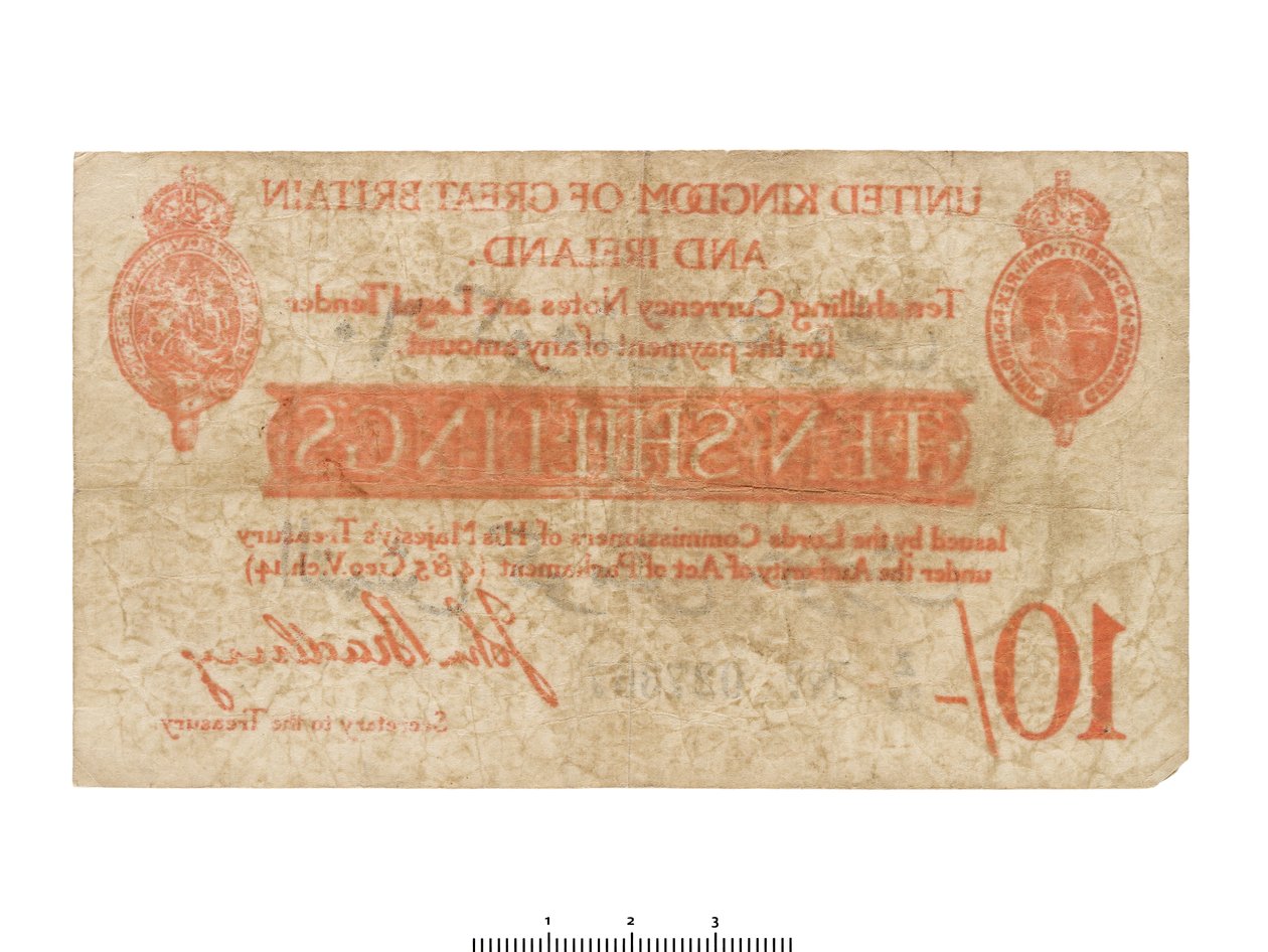 Bankseddel for Storbritannia, 1915 av HM Treasury