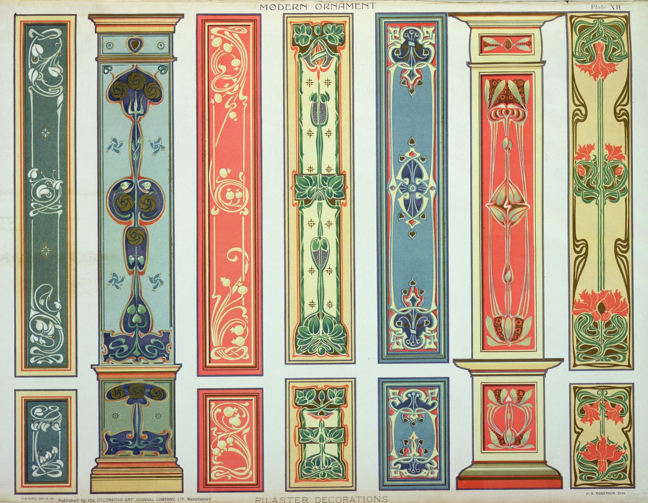 Paneldesign, plate XII fra 