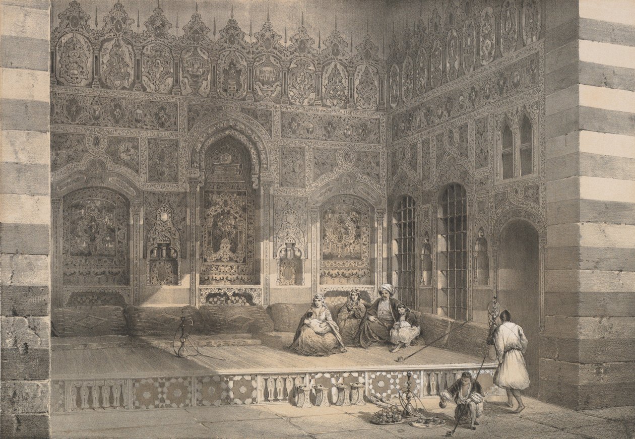 100. En Iwan, i Damaskus, 1843. av H. Clerget