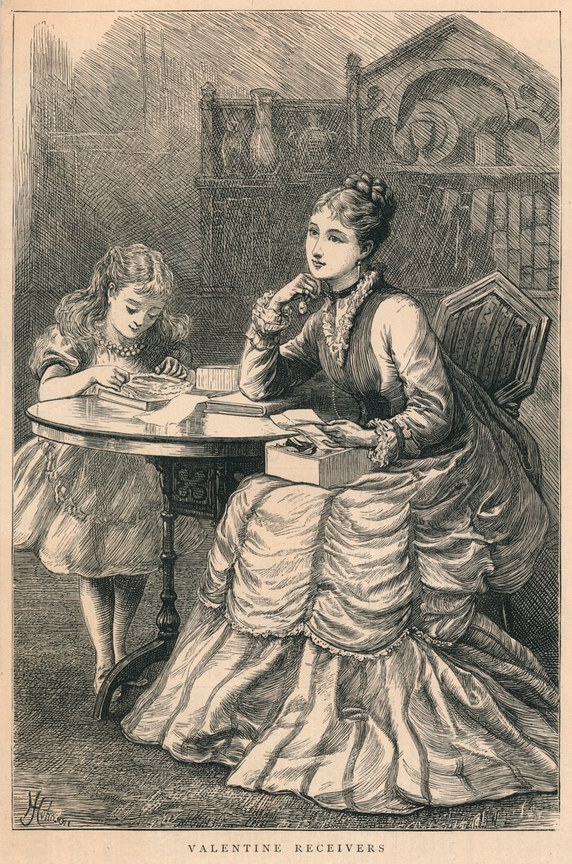 Valentine-mottakere, 1875. av H. Johnson