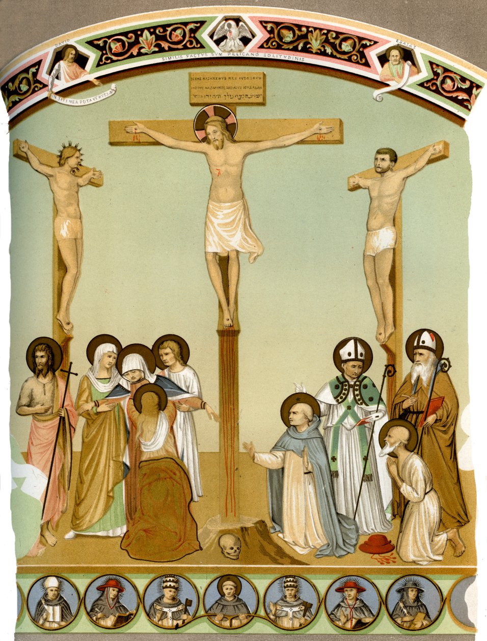 Kristus på korset, 1400-tallet 1849. av H Moulin
