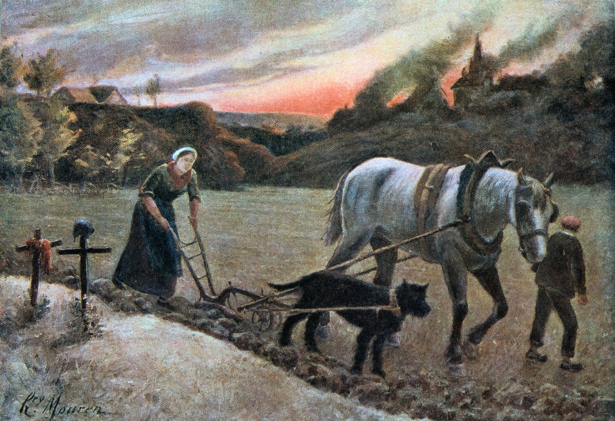 Kvinnen i markene, 1915. av H. Mouren