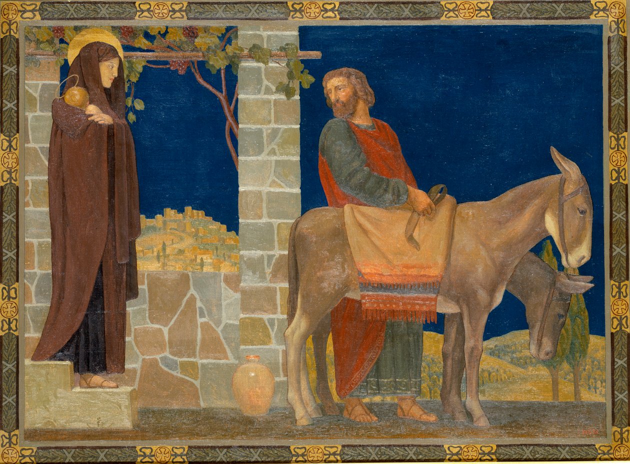 Flykten til Egypt, ca. 1915. av H. Siddons Mowbray