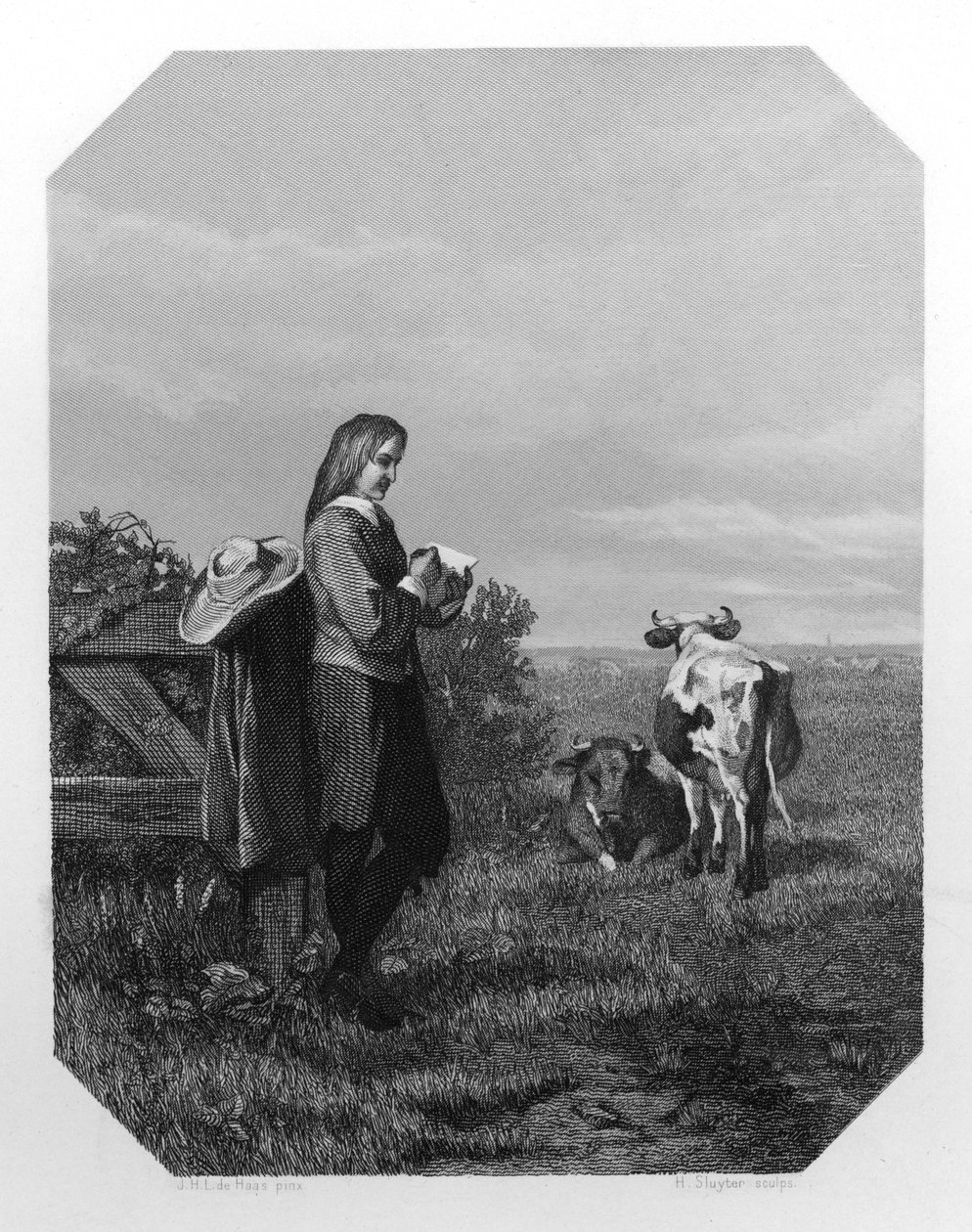 Paulus Potter , nederlandsk maler fra 1600-tallet, c1870. av H. Sluyter