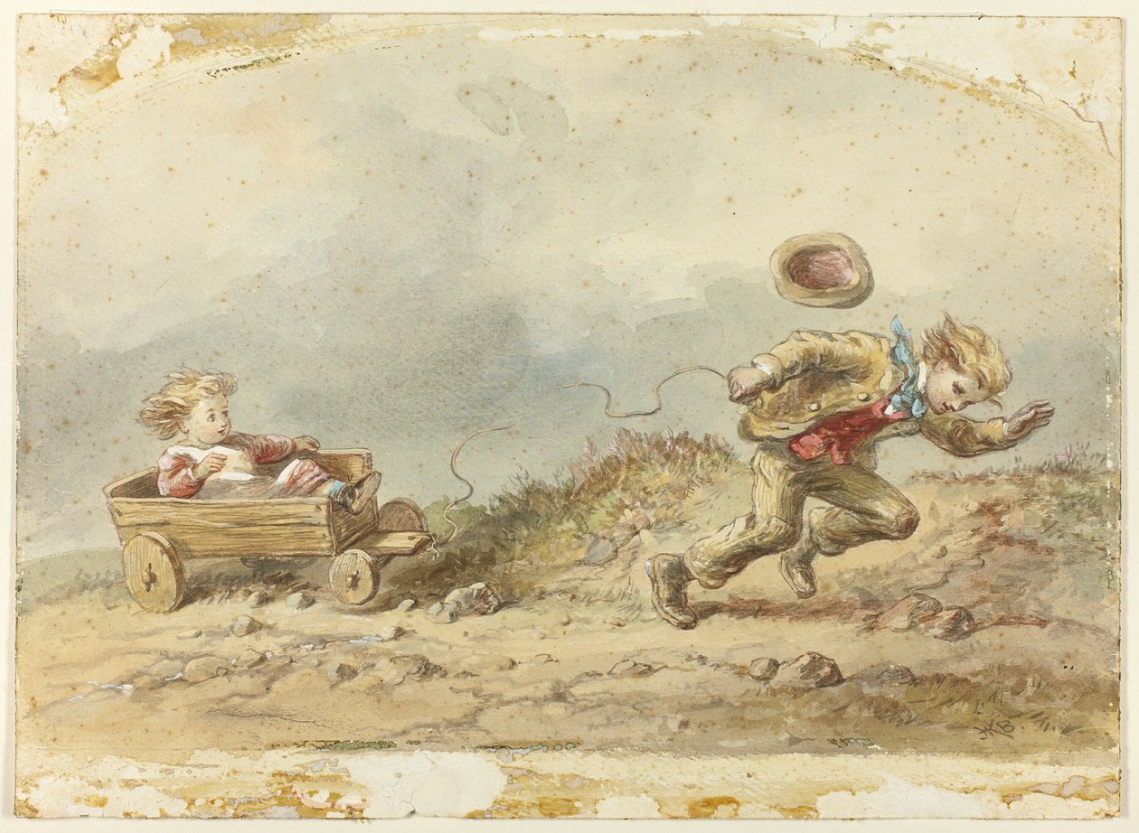 The Broken Cart-Rope av Hablot Knight Browne