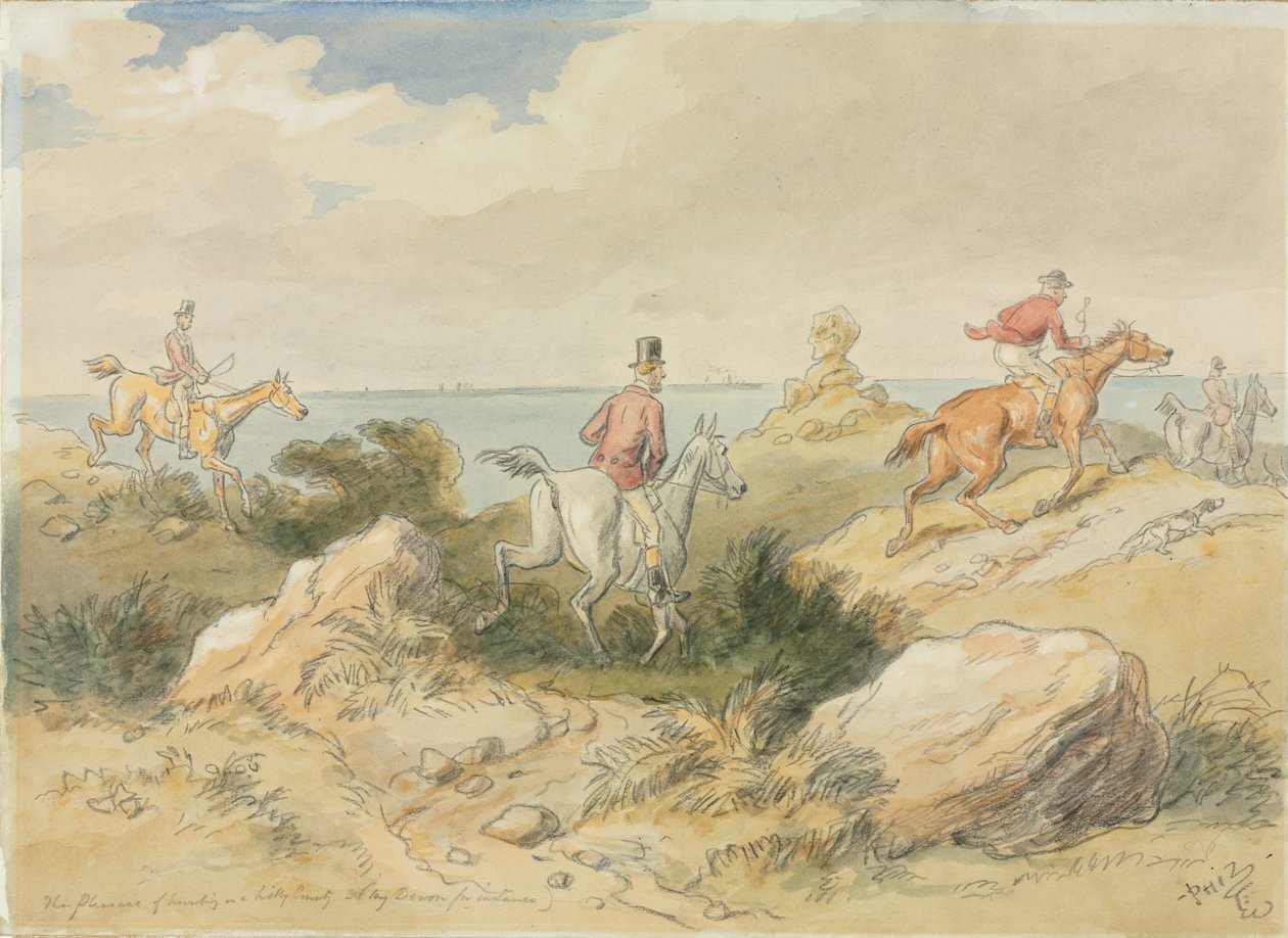 Jaktens gleder. av Hablot Knight Browne