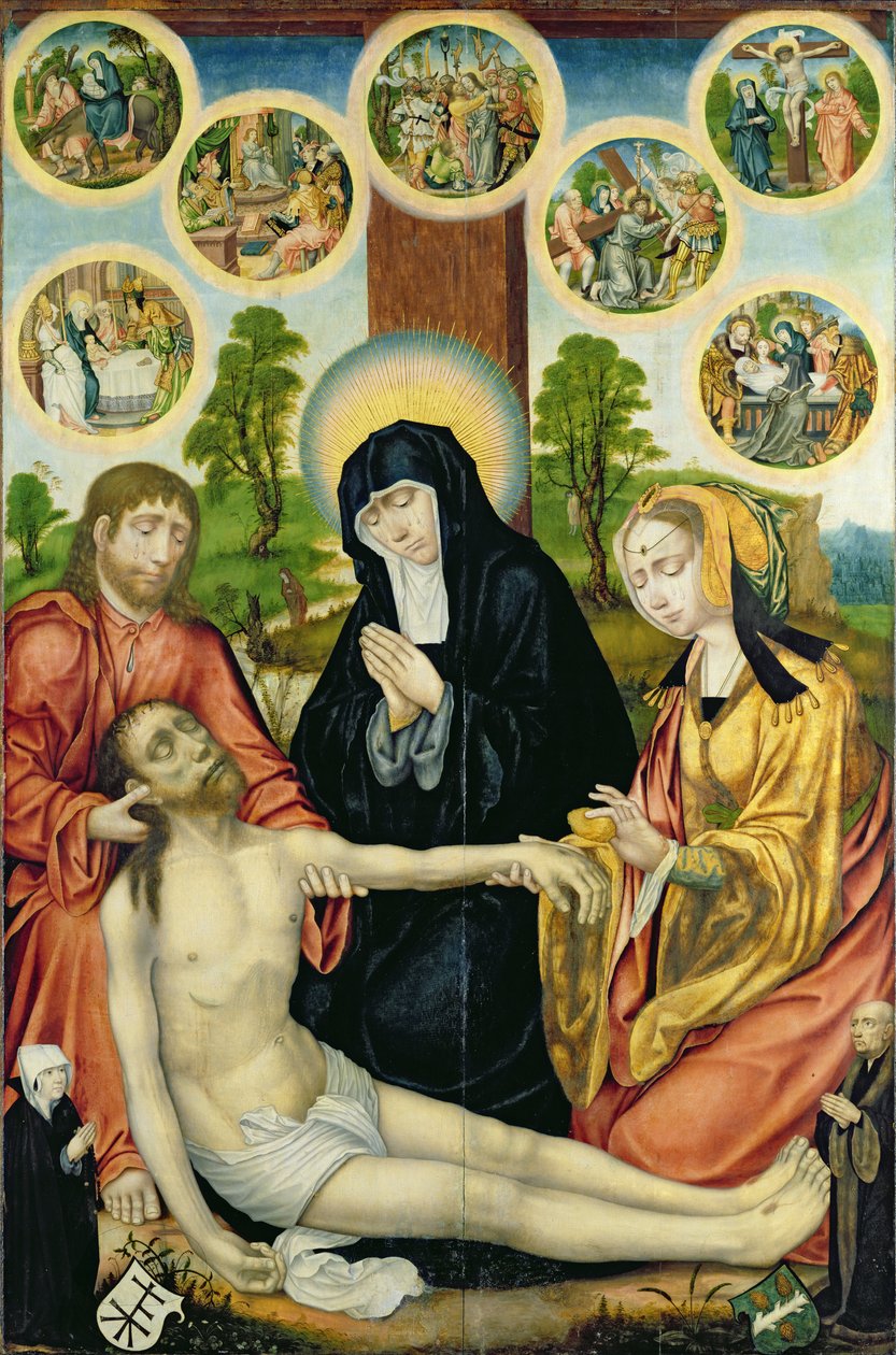 The Lamentation of the Dead Christ, ca. 1520 (se 150819 og 150820) av Hamburg Master