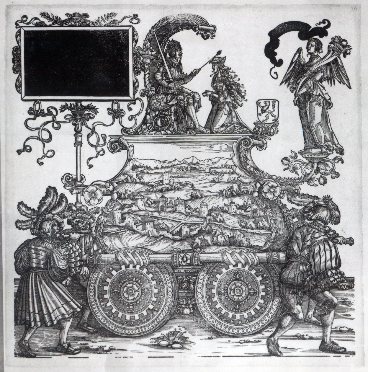 Scene fra Maximilians triumftog, ca. 1516-18 av Hans Burgkmair