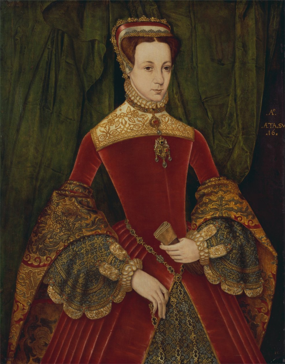Portrett av en kvinne i seksten år, tidligere identifisert som Mary Fitzalan, hertuginne av Norfolk, 1565 av Hans Eworth