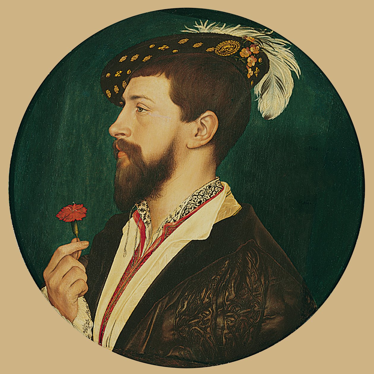 Portrett av Simon George av Cornwall av Hans Holbein der Jüngere