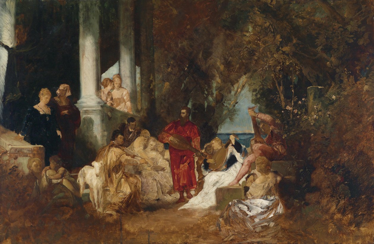 Musikalsk underholdning av Hans Makart