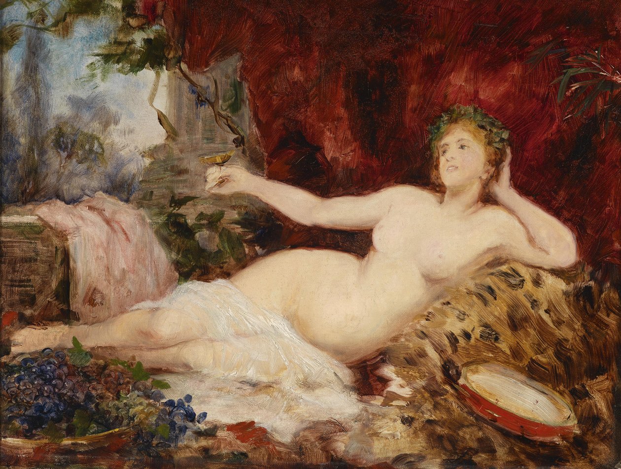 Hvilende bacchante av Hans Makart